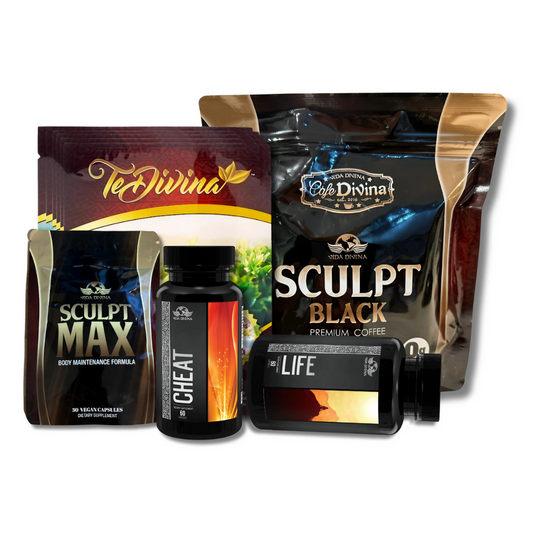 Vida Divina Pack – Té, Café, Cápsulas Naturales y Suplementos Botánicos